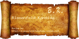 Bienenfeld Kandida névjegykártya